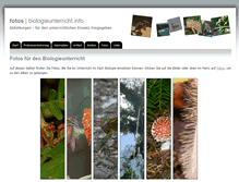 Tablet Screenshot of fotos.biologieunterricht.info
