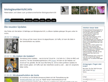 Tablet Screenshot of biologieunterricht.info