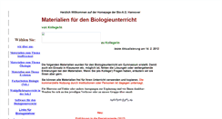 Desktop Screenshot of biologieunterricht.org